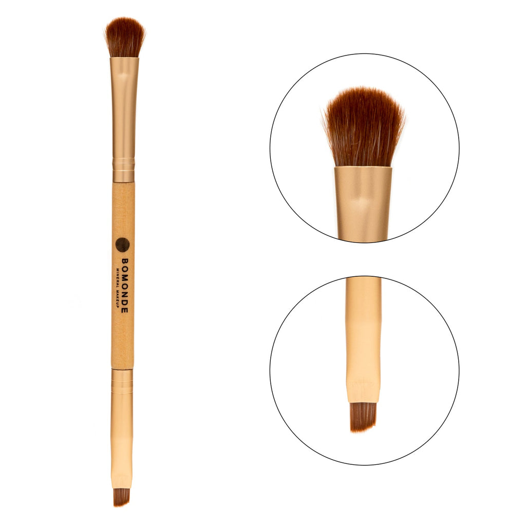 3-Piece Vegan Brush Set | Contour & Eyes Essentials in Eco Hessian Bag